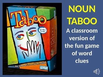 taboo noun .